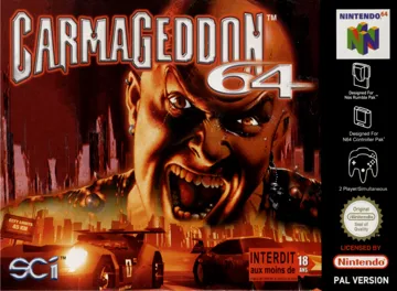 Carmageddon 64 (Europe) (En,Fr,De,Es) box cover front